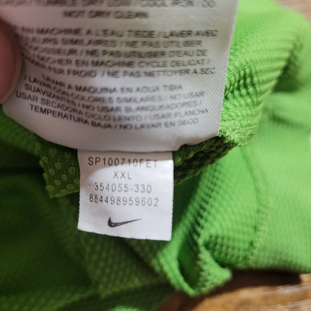 Nike Nike‎ Sphere Dry Diamond Polo Mens XXL Green Golf Dri-FIT Autozone